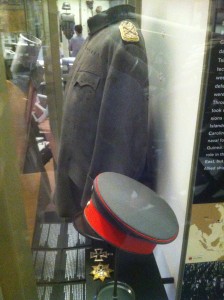von Hindenburg's jacket, hat and medals.