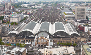 The Frankfurt train station today.